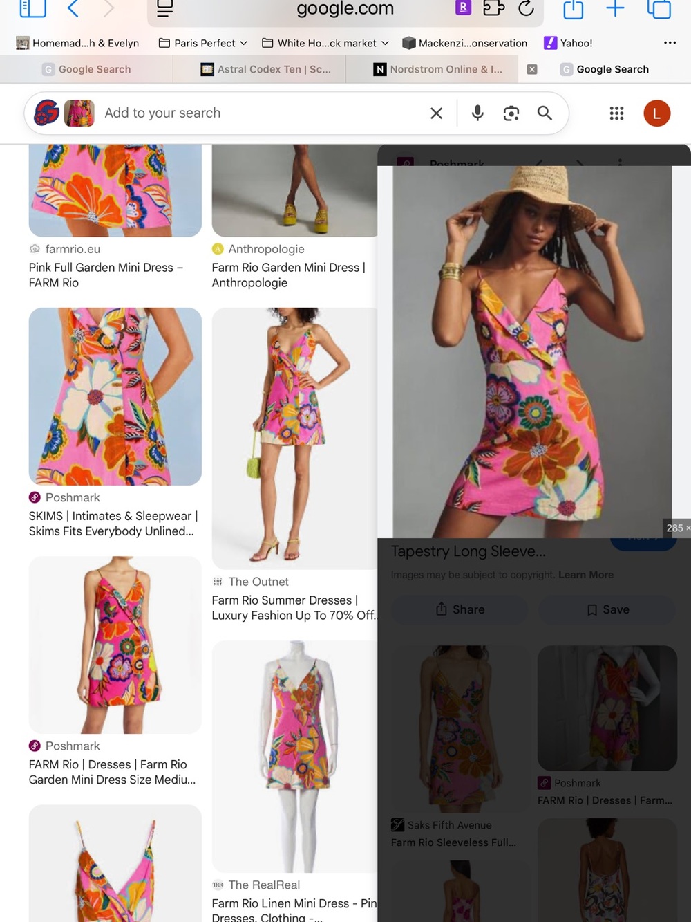 FARM Rio Macaw Leaves Print Tie-Waist Midi Dress, NWT, Size Small - Picture 4 of 9